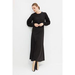 Trendyol Black Knitted Dress vyobraziť