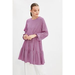 Trendyol Purple Crew Neck Tunic vyobraziť