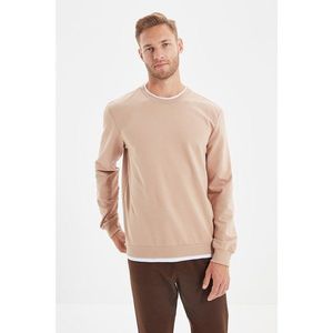 Trendyol Camel Men's Basic Regular Fit Sweatshirt vyobraziť