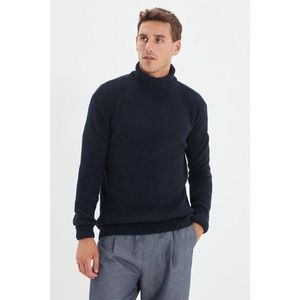 Trendyol Navy Blue Men's Turtleneck Regular Fit Knitwear Sweater vyobraziť