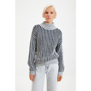 Trendyol Gray Turtleneck Knitwear Sweater vyobraziť