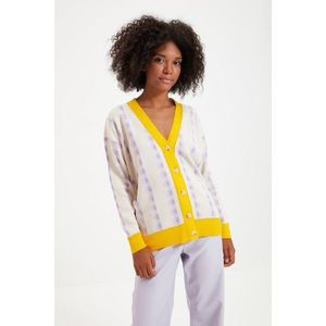 Trendyol Multicolor Jacquard Knitwear Cardigan vyobraziť