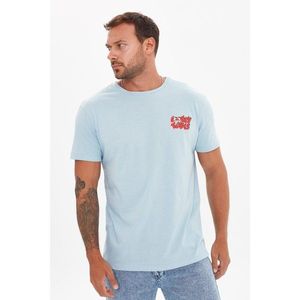 Trendyol Light Blue Men Regular Fit Crew Neck Loney Tunes Licensed T-Shirt vyobraziť