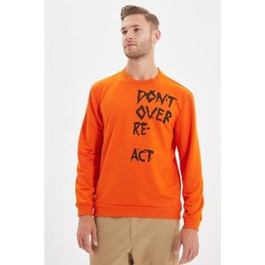 Trendyol Orange Men Regular Fit Sweatshirt vyobraziť