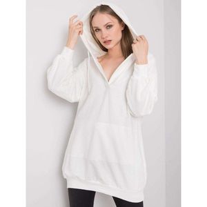 Women's white hoodie vyobraziť