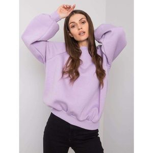 RUE PARIS Light purple plain sweatshirt vyobraziť