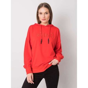 Women's red hoodie vyobraziť