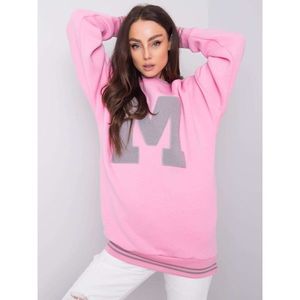 RUE PARIS Pink oversized sweatshirt vyobraziť