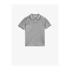 Koton Polo Neck T-Shirt Basic Short Sleeve Cotton vyobraziť