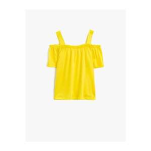 Koton Girl's T-shirt Yellow vyobraziť