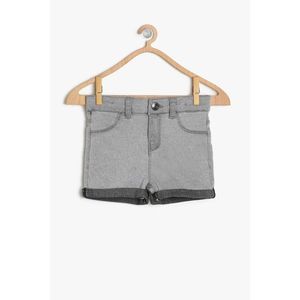 Koton Gray Girl's Pocket Detailed Jean Shorts vyobraziť