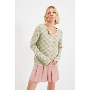 Trendyol Green Jacquard Knitwear Cardigan vyobraziť