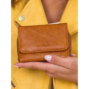 Brown wallet with a zipper closure vyobraziť