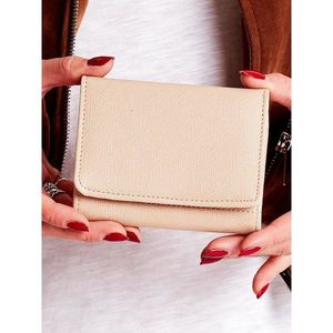 Ladies' beige wallet made of eco-leather vyobraziť
