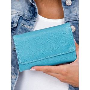 Women's blue wallet made of ecological leather vyobraziť