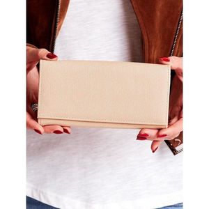 Faux leather beige wallet vyobraziť