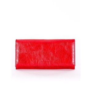 Red women's wallet with earwires vyobraziť