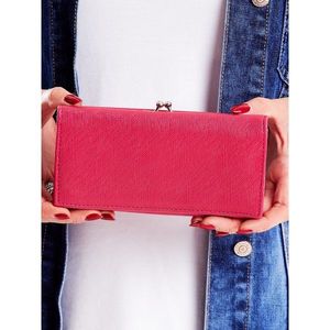 Pink wallet with a pocket for earwires vyobraziť