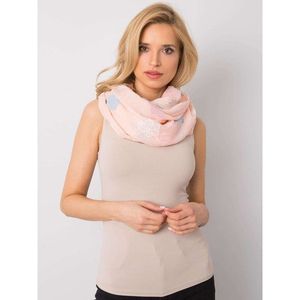 Light pink scarf with a decorative print vyobraziť