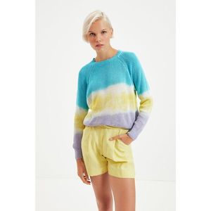 Trendyol Blue Crew Neck Knitwear Sweater vyobraziť