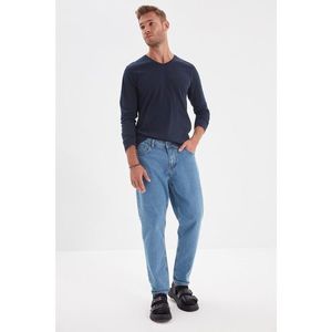 Trendyol Blue Men's Relax Fit Jeans vyobraziť