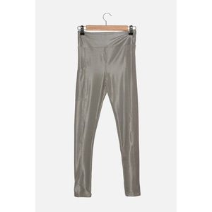 Trendyol Gray Zipper and Pocket Detailed High Waist Sports Leggings vyobraziť
