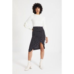 Trendyol Black Pleated Skirt vyobraziť