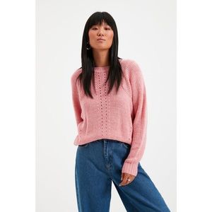 Trendyol Pink Knitted Detailed Knitwear Sweater vyobraziť