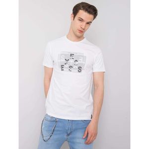 LIWALI White men's t-shirt with a print vyobraziť