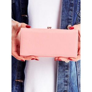 Women's pink wallet with an outer compartment for earwires vyobraziť