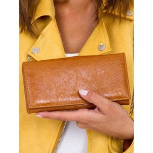 Brown women's wallet with earwires vyobraziť