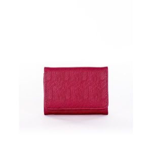 Dark burgundy smooth wallet for women vyobraziť
