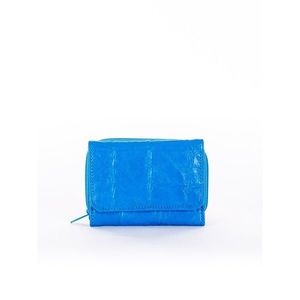 Embossed blue eco-leather wallet vyobraziť