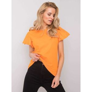 Orange women's cotton t-shirt vyobraziť