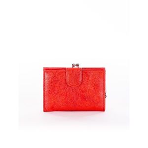 Women's bright red wallet with a flap vyobraziť
