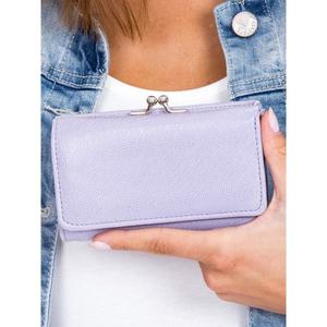 Women's light purple wallet with a compartment for earwires vyobraziť