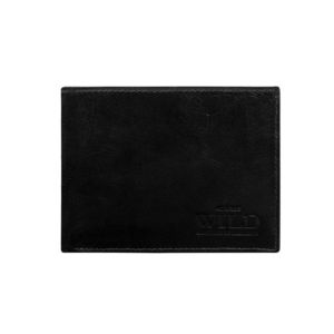 Leather horizontal wallet for a black man vyobraziť