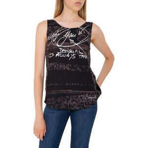 Desigual Tričko Woman Knitted Sleeveless T-Shirt vyobraziť