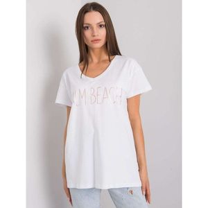 White V-neck T-shirt vyobraziť