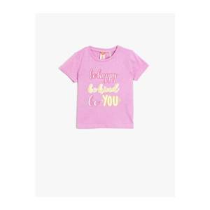 Koton Girl T-shirt Lilac vyobraziť