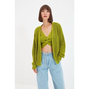 Trendyol Green Wide Sleeve Cardigan Blouse Knitwear Suit vyobraziť