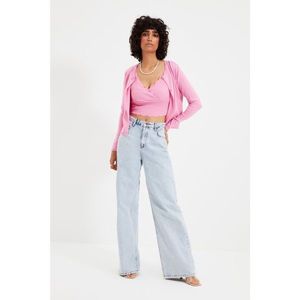 Trendyol Pink Blouse - Cardigan Knitwear Suit vyobraziť