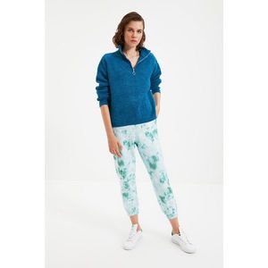 Trendyol Blue Zippered Knitwear Sweater vyobraziť