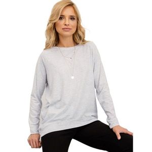 Light gray oversize sweatshirt vyobraziť