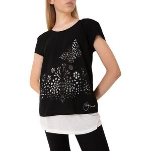 Desigual Tričko Woman Knitted T-Shirt Short Sleeve vyobraziť