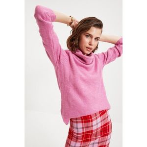 Trendyol Pink Turtleneck Knitwear Sweater vyobraziť