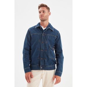 Trendyol Navy Blue Men's Regular Fit Denim Jacket vyobraziť