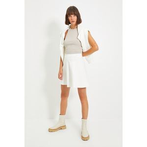 Trendyol White Basic Knitted Skirt vyobraziť