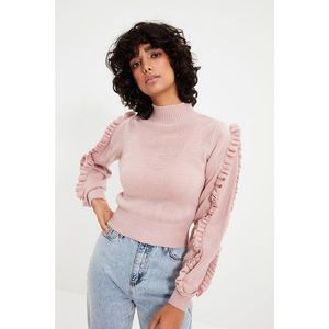 Trendyol Powder Sleeves Frilly Knitwear Sweater vyobraziť