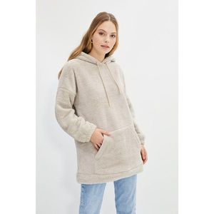 Trendyol Beige Knitted Sweatshirt vyobraziť